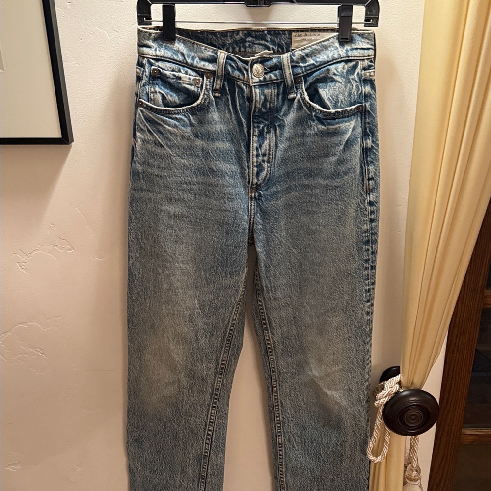 Rag and Bone Alex high rise  Blue Denim Jeans